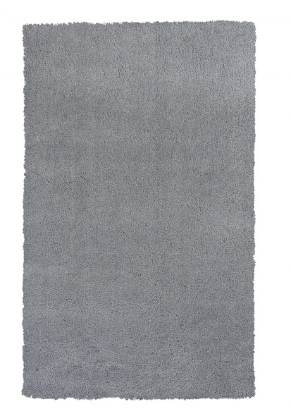 3' x 5' Grey Plain Area Rug