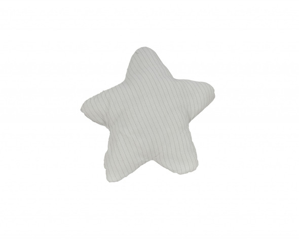 White with Blue 3D Shape Star Pillow