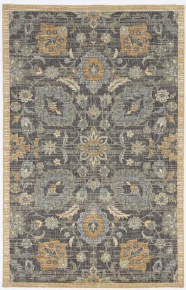 91" X 130" Taupe Wool Rug