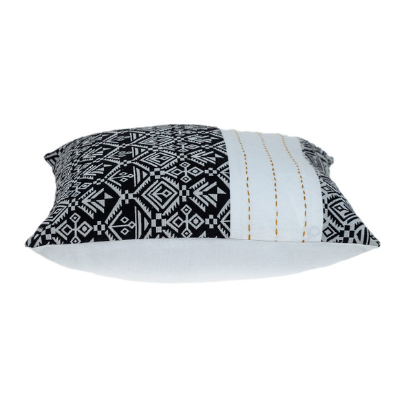 Black and White Modern Throw Pillow