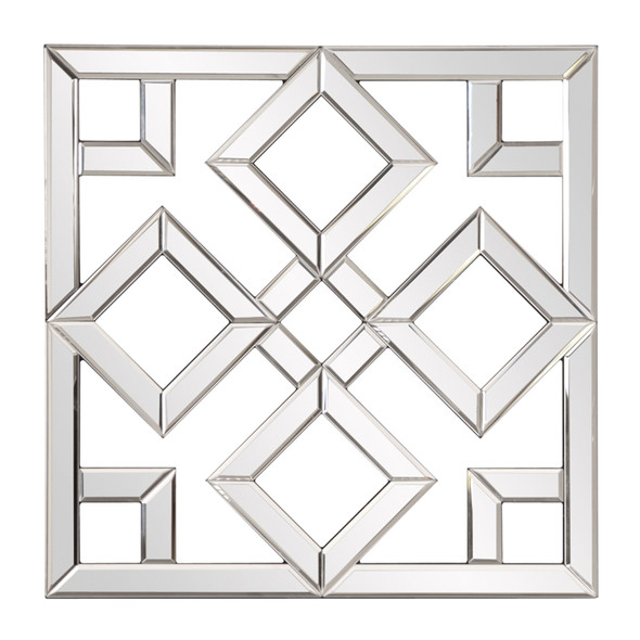 Interlocking Mirrored squares with Lattice Design