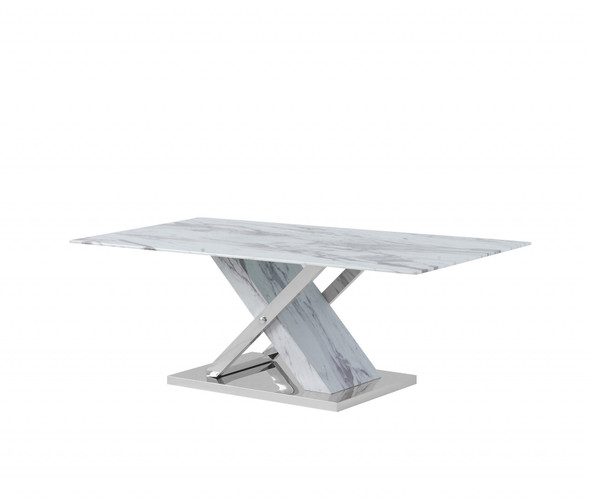 Elegant Marble Glass top Coffee Table