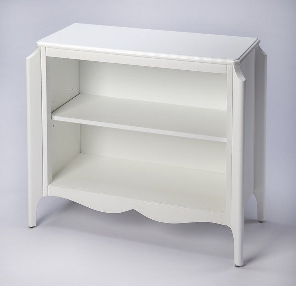 Wilshire Glossy White Bookcase