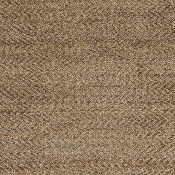 9 x 12 Natural Toned Chevron Pattern Area Rug