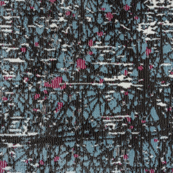 5 x 8 Blue Chaotic Strokes Area Rug