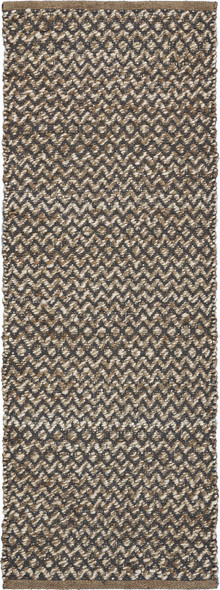 3 x 5 Gray Toned Chevron Patterned Runner Rug