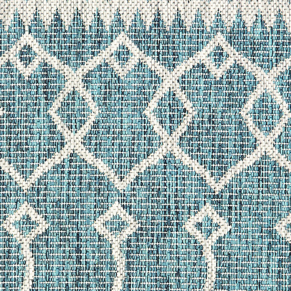 3 x 5 Blue Array Indoor Outdoor Area Rug