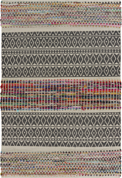 5 x 7 Colorful Traditional Chindi Area Rug