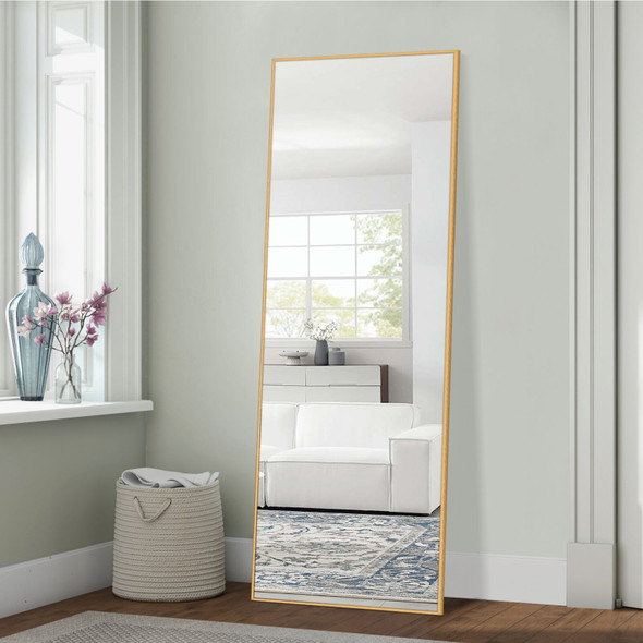 Freestanding Gold Full length Mirror