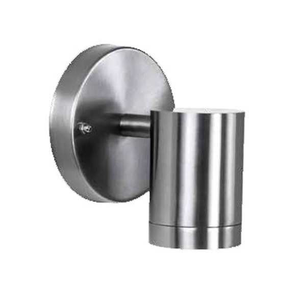 Stainless Steel LED One Light Outdoor Can Shape Wall Sconce
