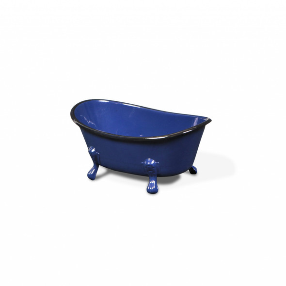 Petite Royal Blue Bathtub Decorative Sculpture