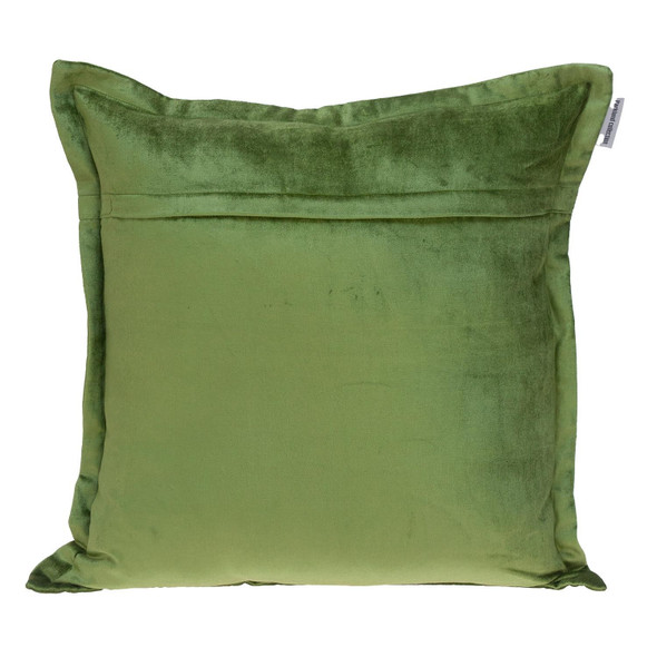 Premier 20" Soft Touch Olive Green Solid Color Accent Pillow
