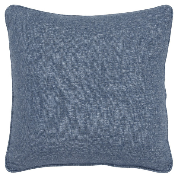 Blue Solid Classic Decorative Throw Pillow