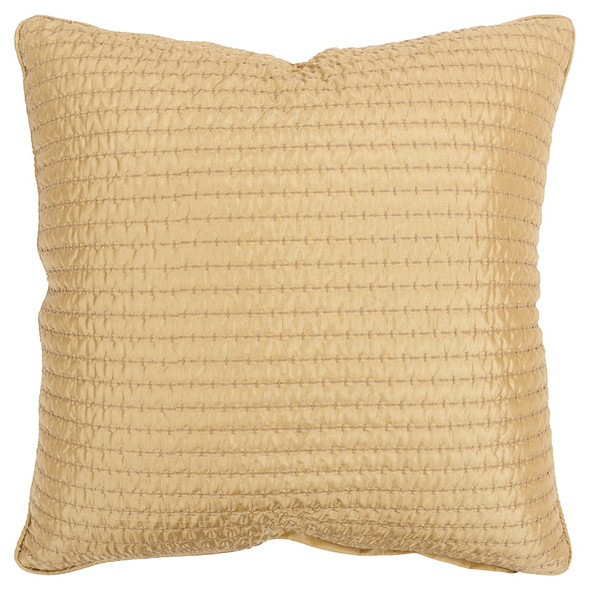 Gold Smooth Weaved Modern Throw Pillow