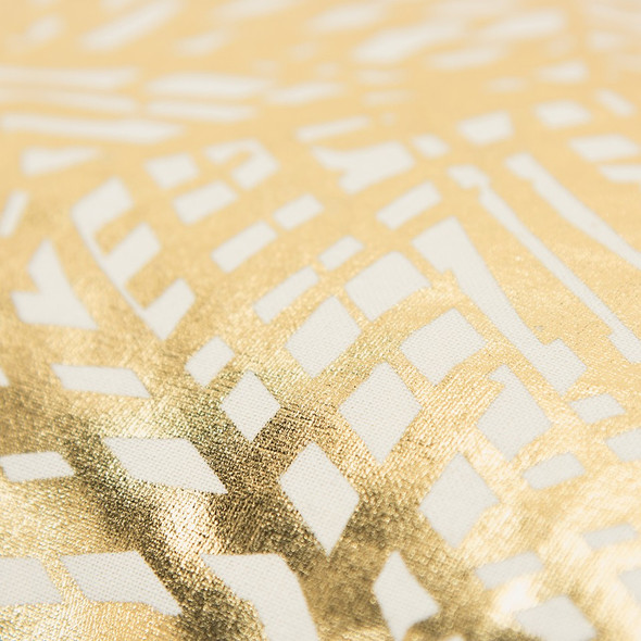 Gold Foil Etched Pattern Lumbar Pillow