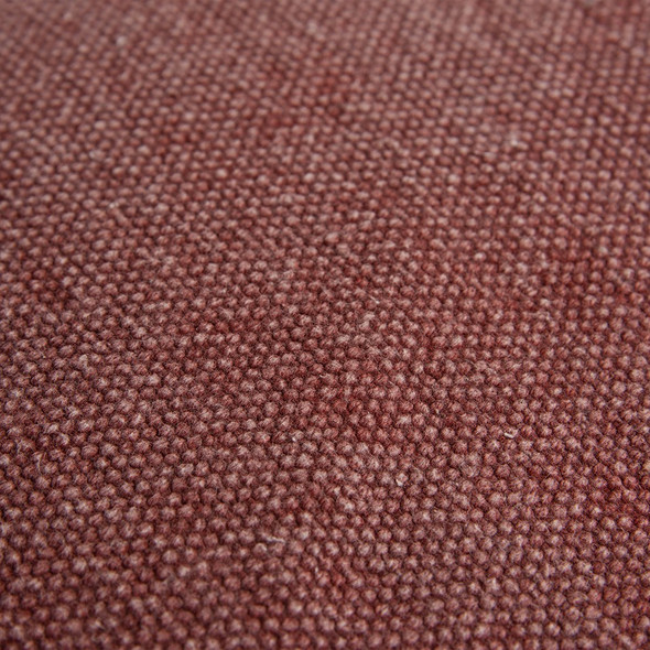 Rust Solid Reversible Cotton Velvet Throw Pillow