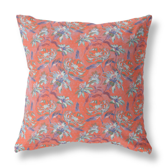 16 Orange Roses Indoor Outdoor Throw Pillow