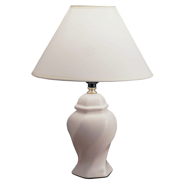 White Urn Shaped Table Lamp