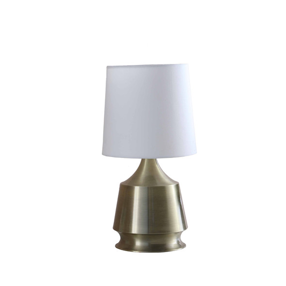 14 Antique White Brass Table Lamp