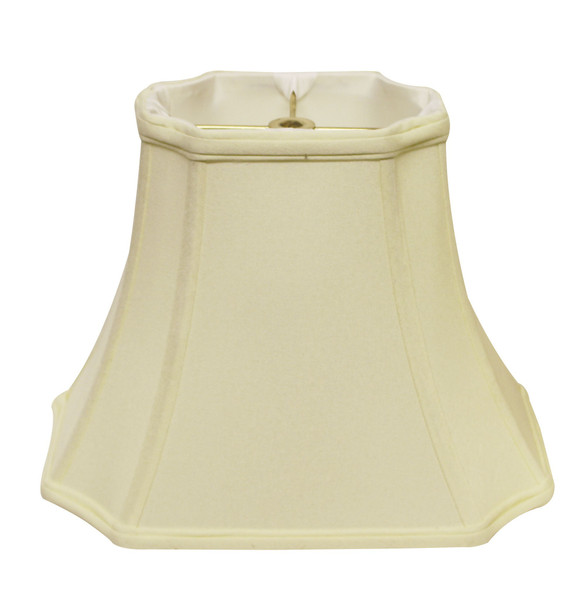 17" Ivory Inverted Rectangle Shantung Lampshade