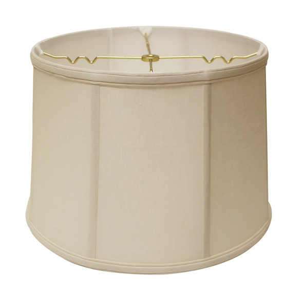 13" Off White Throwback Drum Linen Lampshade