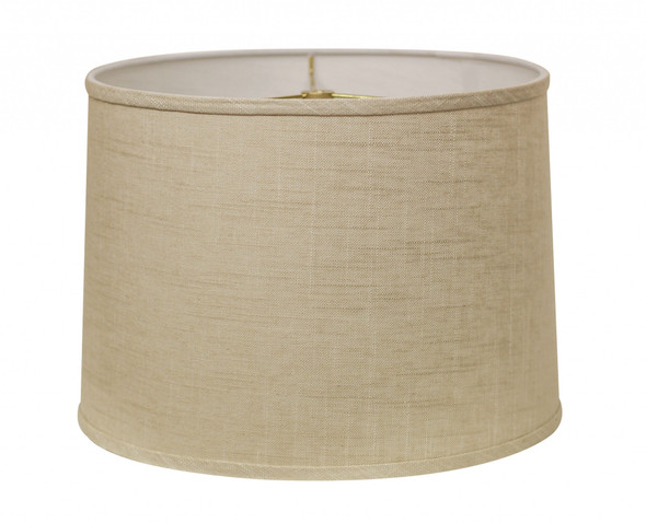 18" Light Wheat Throwback Drum Linen Lampshade
