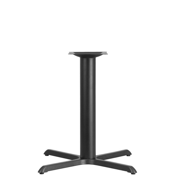 Beverly 33'' x 33'' Restaurant Table X-Base with 4'' Dia. Table Height Column