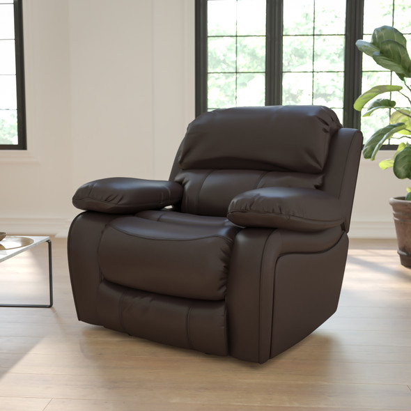 Kyle Brown LeatherSoft Rocker Recliner