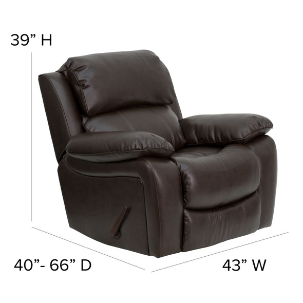 Kyle Brown LeatherSoft Rocker Recliner