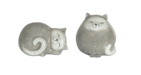 Cat (Set of 4) 3.5"H, 5"H Terracotta - 74286