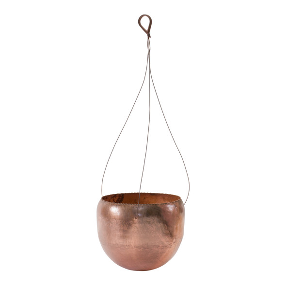 Hanging Planter 10"D x 8.5"H Metal (21" Hanger) - 85209