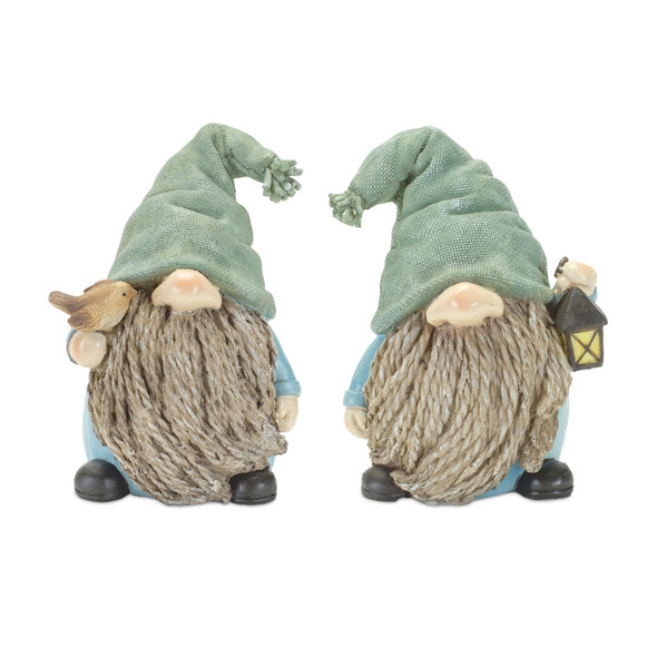 Gnome (Set of 4) 4.5"L x 6.25"H Resin - 85438