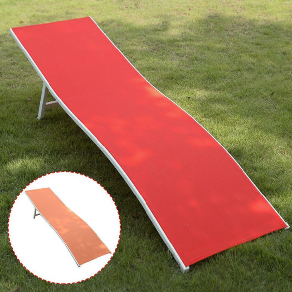 Outdoor Chaise Lounge Chair - Red
