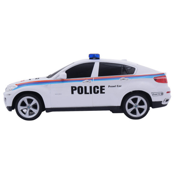 1/14 BMW X6 Licensed Electric Radio Remote Control RC Police Car w/Lights Gift-White
