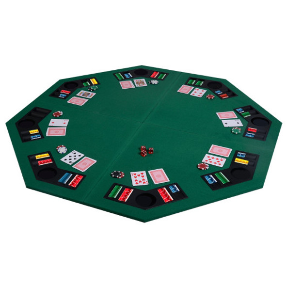 48 Inch 8 Players Octagon Fourfold Poker Table Top