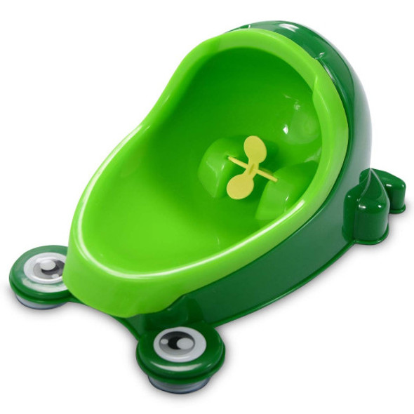 Cute Frog Potty Training Urinal For Boys Kids With Funny Aiming Target 2 color-Green