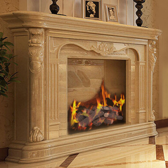 9 pcs Ceramic Fireplace Imitation Wood Propane Log Set