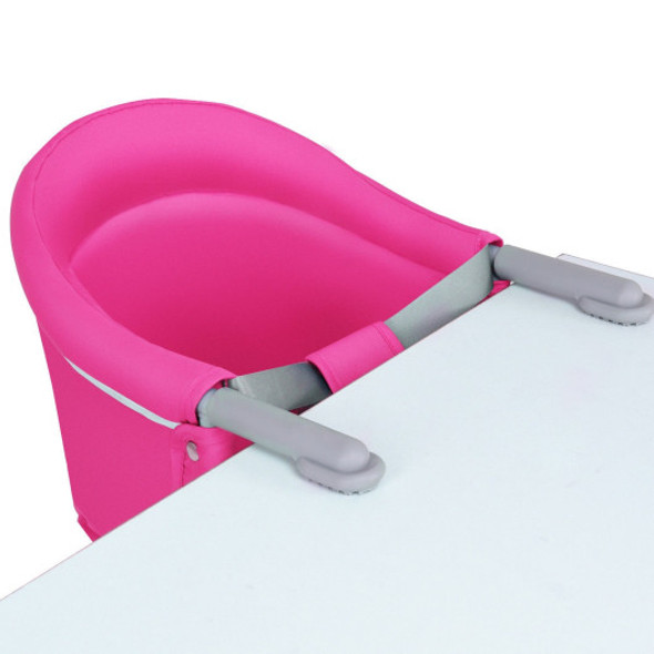 Baby Foldable Portable Hook on Chair Table Chair-Pink