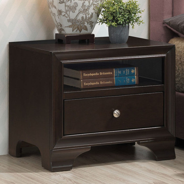 Nightstand Sofa Side Table End Table Storage Drawer -Brown
