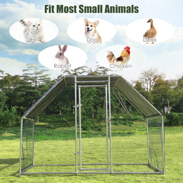 9.5 x 6.5 Feet Large Walk In Chicken Run Cage