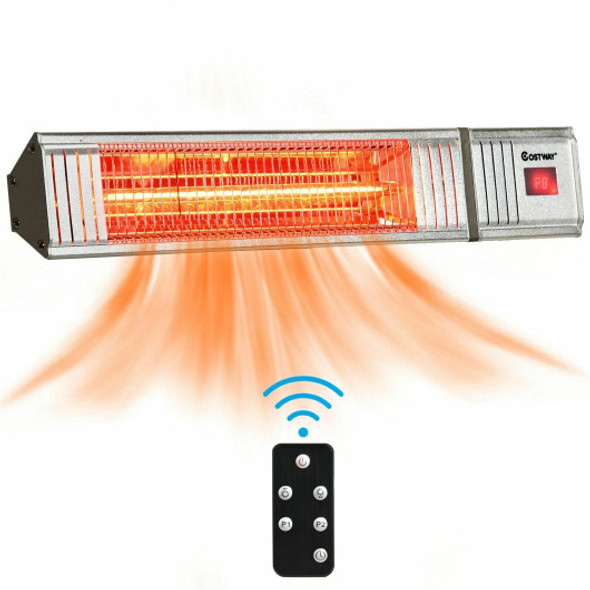 1500W Infrared Patio Heater with Remote Control and24H Timer for Indoor Outdoor