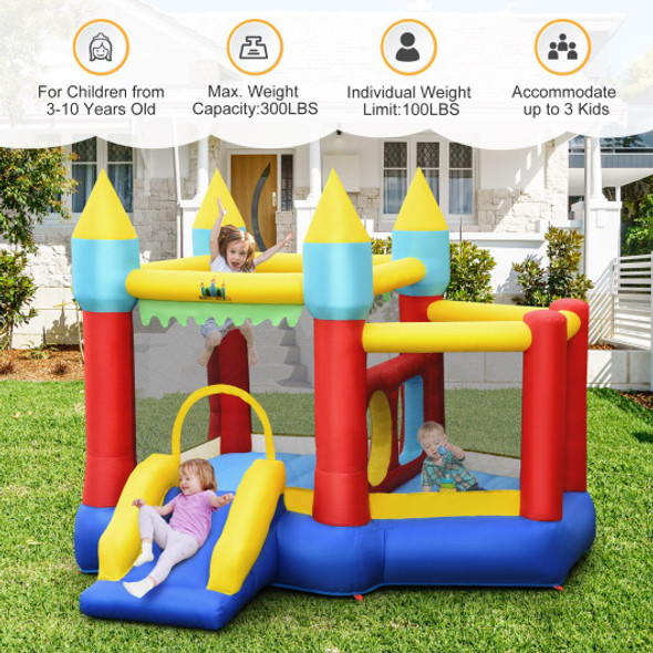 Inflatable Bounce Slide Jumping Castle Without Blower