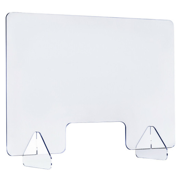 24" x 16" Protective Plexiglass Sneeze Guard Acrylic Shield for Counter