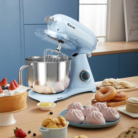 7 Quart 800W 6-Speed Electric Tilt-Head Food Stand Mixer-Navy