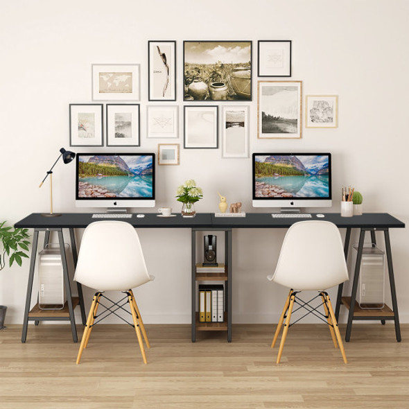 48 Inch Solid Universal Desktop for Standard and Sit to Stand Desk Frame-Black