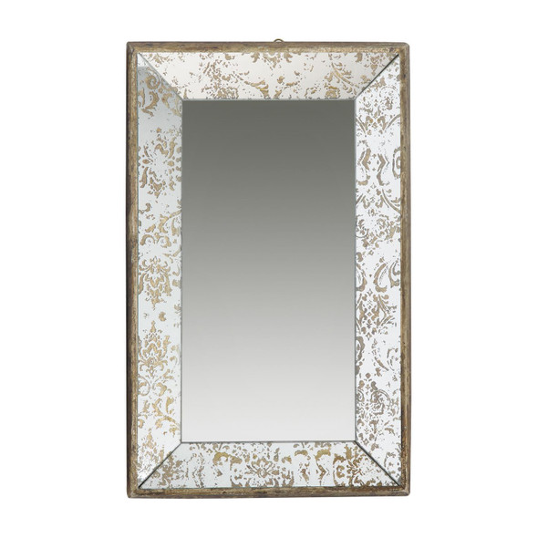 12" x 20" Rectangle Vintage Style Wall Mounted Accent Mirror