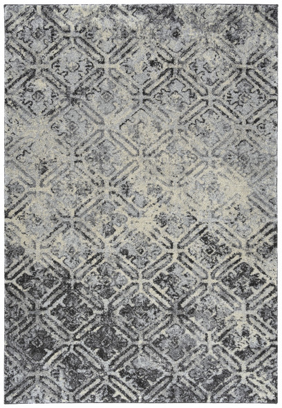 10' X 13' Grey Diamond Area Rug