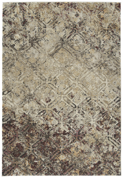 8' X 11' Brown Diamond Area Rug