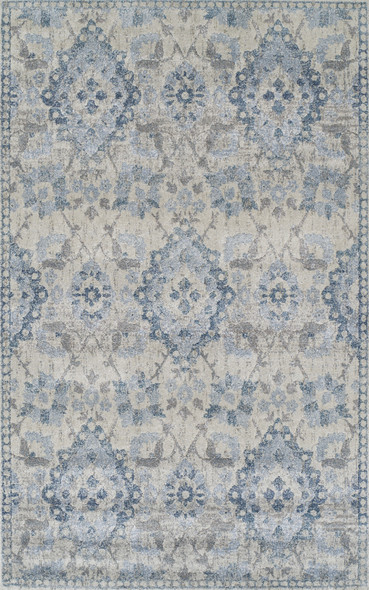 8' X 11' Blue Oriental Area Rug