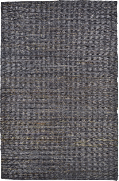 2' X 3' Brown Blue And Taupe Hand Woven Area Rug